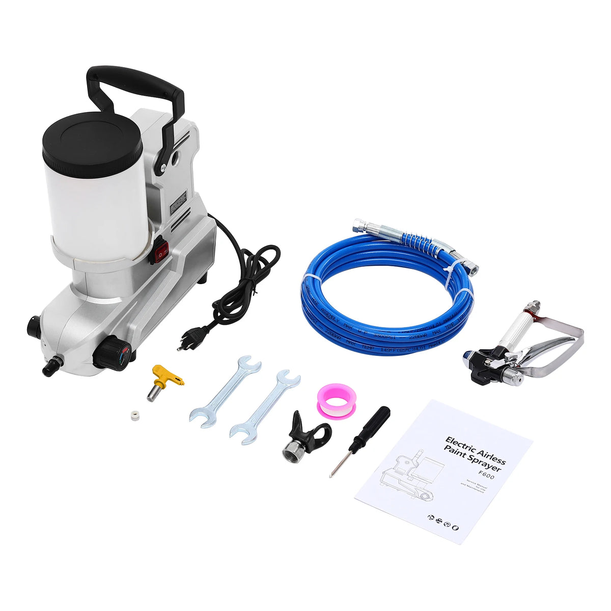 Pulverizador de Tinta Airless de Alta Pressão, Máquina Elétrica para Pintura de Látex, Ferramenta de Pintura