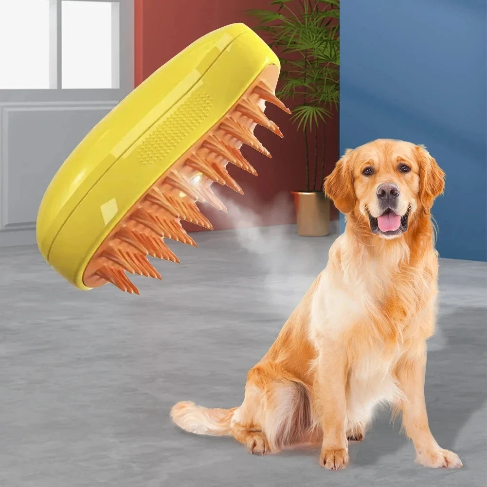 Cat Dog Steamy Brush Steam Brush Electric Sprayer for Massage Pet Grooming tool Shedding 3 in 1 Electric Sprays Massage Combs