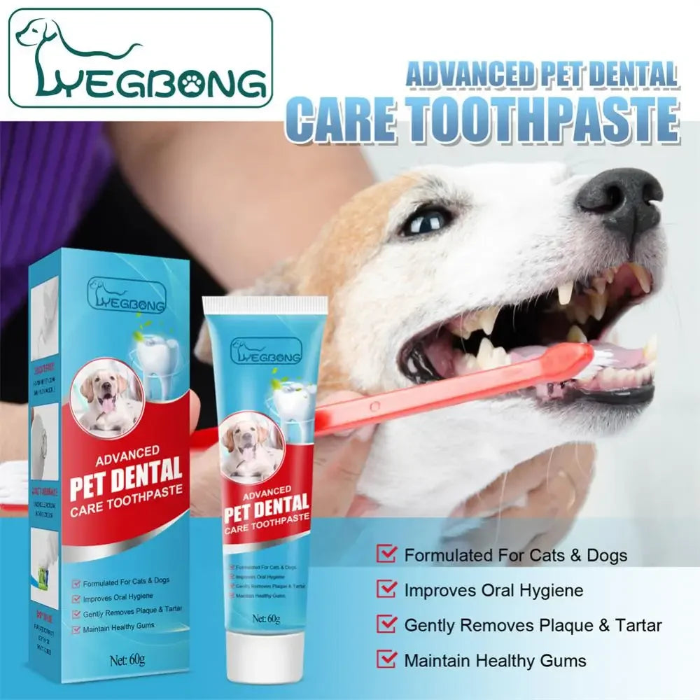 Pasta de Dente para Cães e Gatos, Cuidado Oral Comestível, Hálito Fresco, Remoção de Tártaro e Placa, Produtos para Limpeza Dental de Animais de Estimação