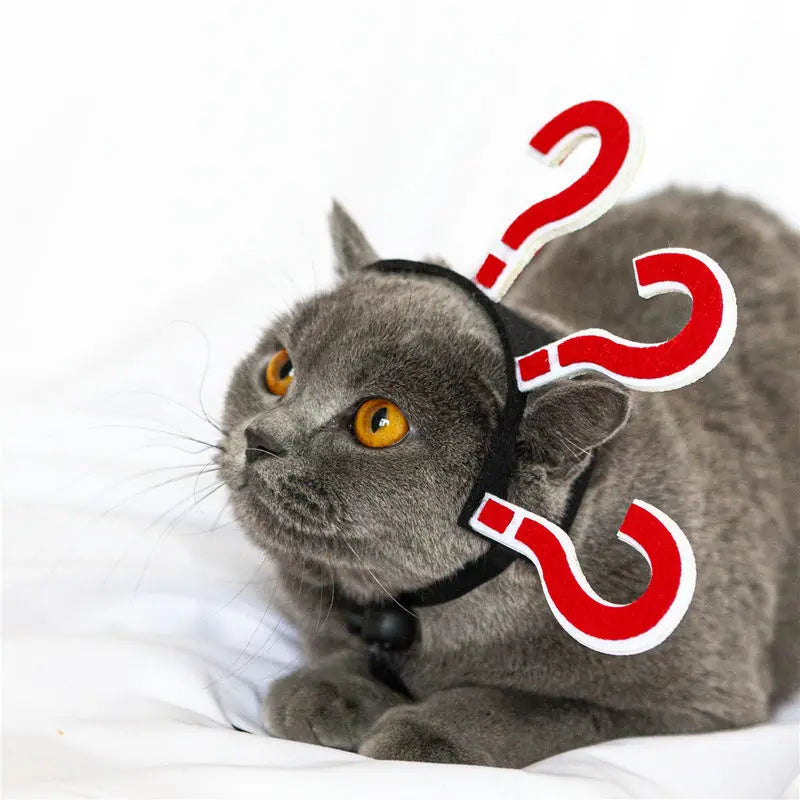 Traje de animal de estimação engraçado headwear para gato filhote de cachorro cão halloween fotografia adereços fontes de festa acessórios para animais de estimação