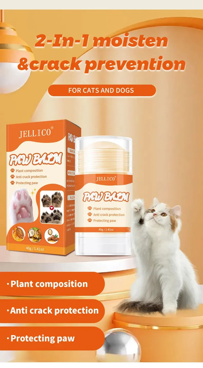 Creme para Cuidado das Patas de Animais de Estimação, Hidrata e Amacia as Solas das Patas, Previne a Pele Seca, Creme de Proteção Nutritiva Diária, Suprimentos para Patas de Animais