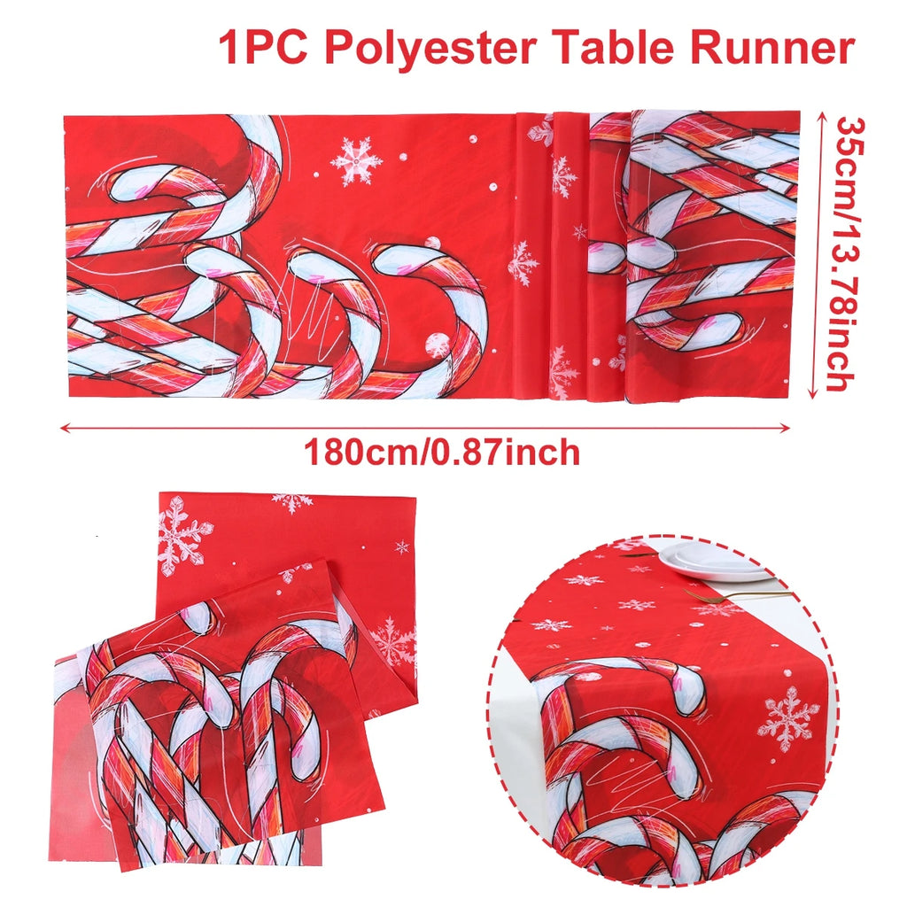 Natal papai noel corredor de mesa navidad natal noel árvore boneco de neve bandeira de mesa feliz natal decoração para casa 2025 ano novo 2026
