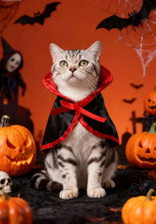 Halloween natal capa mágica pet transformar traje para gatos cães avançados vestuário festivo roupas para animais de estimação accessories255