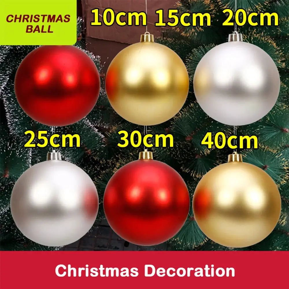 Decoração de férias 12/15/20cm bola de natal acabamento fosco formato de bola decoração de ano novo barra de bola fosca teto