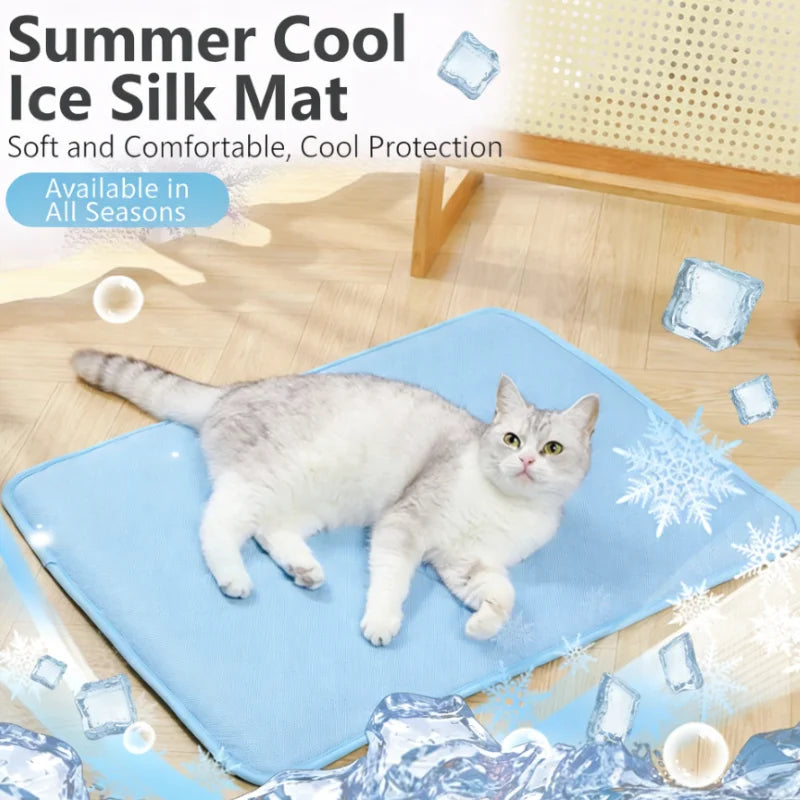 Tapete Refrescante para Cães, Cama Fria de Verão para Pets, Extra Grande para Cães Pequenos e Grandes, Acessórios para Pets