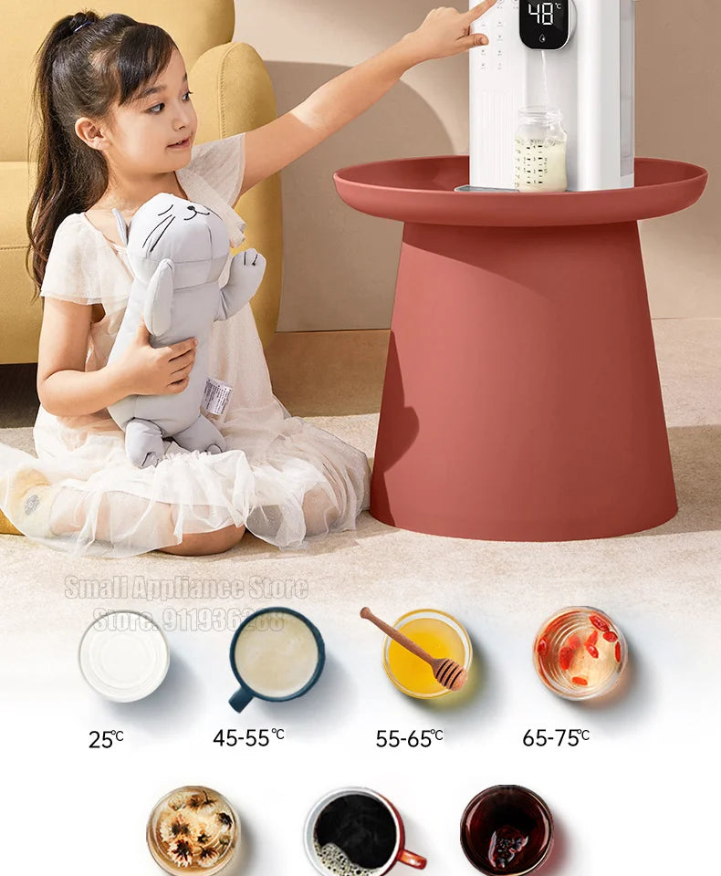 Jmeye dispensador de água de calor instantâneo portátil casa escritório chá fabricante dois métodos enchimento água aquecedor desktop purificador água