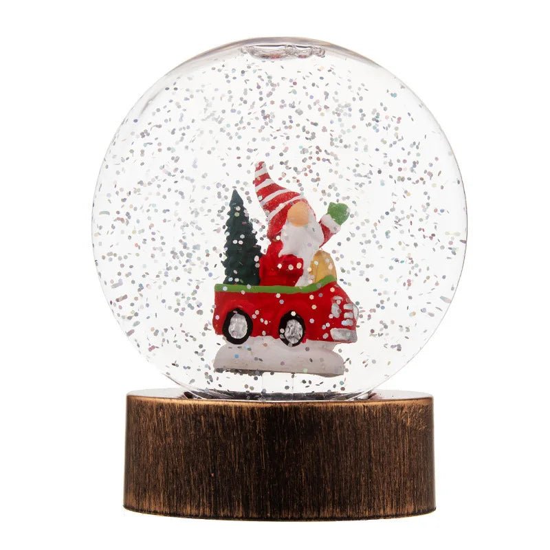 Decorações de Natal: Bolas de Cristal Iluminadas Luzes Noturnas Luzes de Vento e Presentes de Natal Criativos