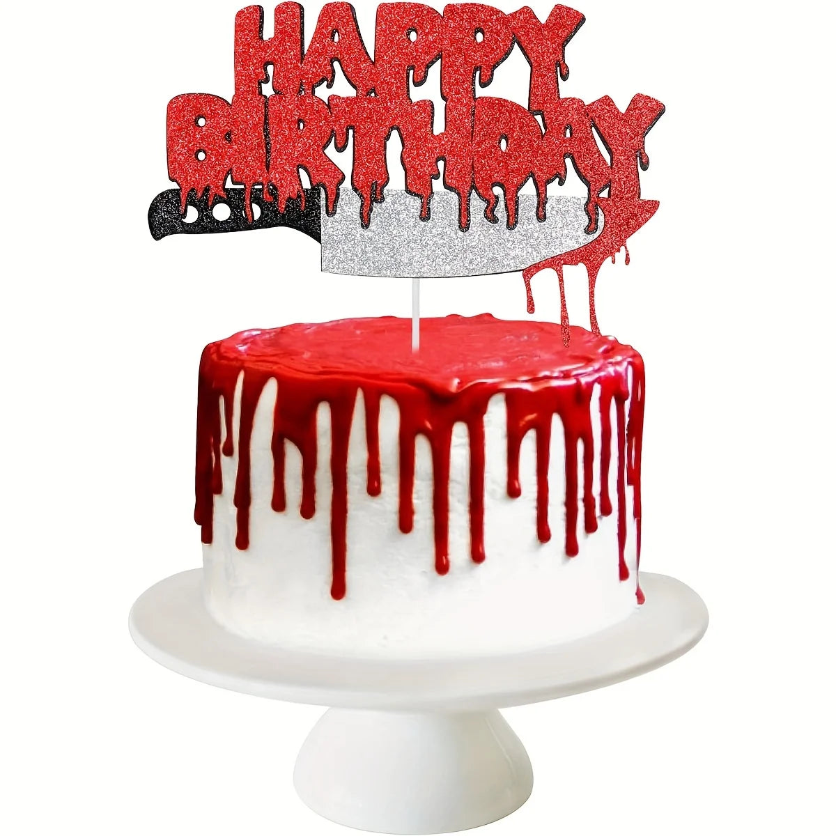 1 unidade de decoração assustadora para bolo de Halloween – um toque original para uma sobremesa doce e horripilante.