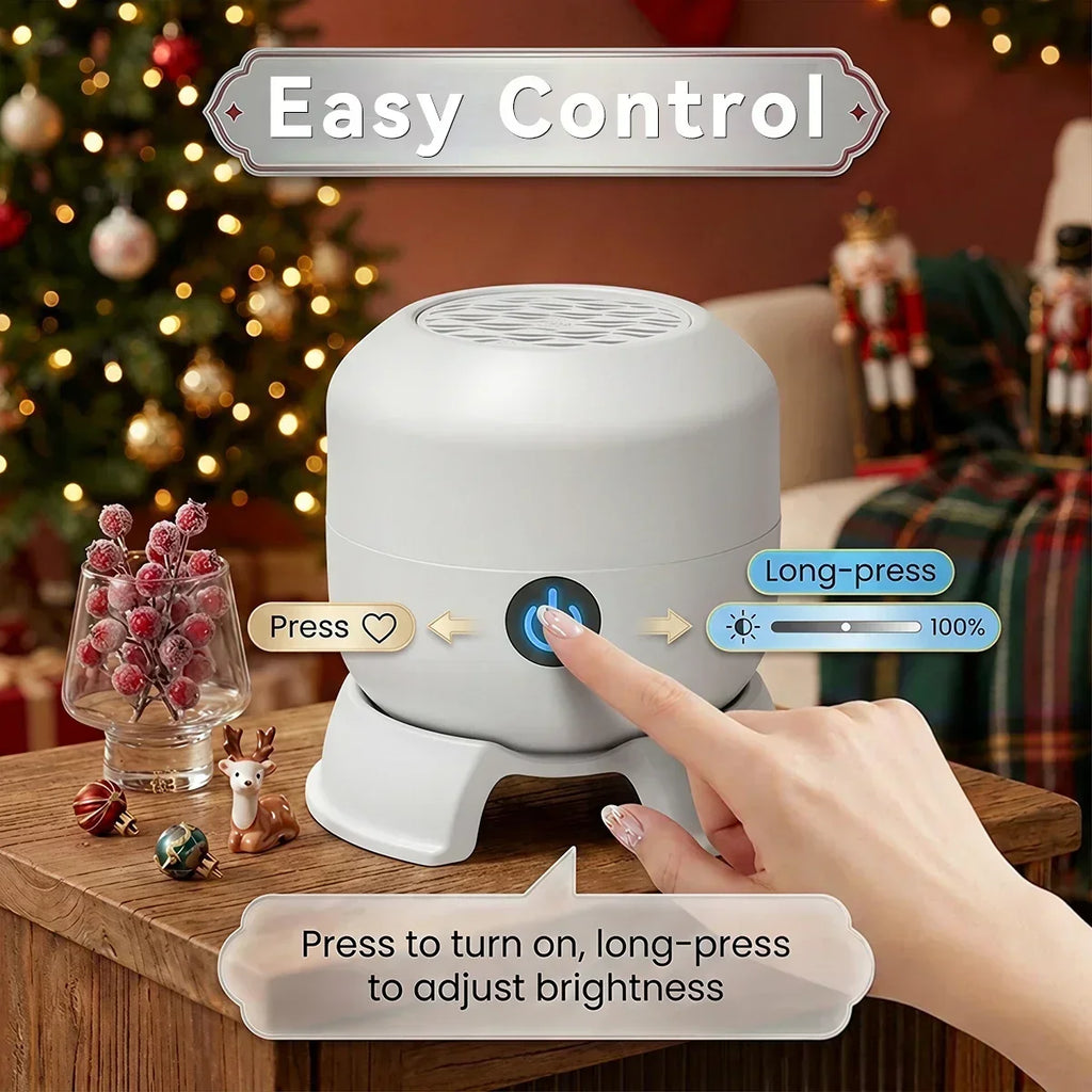 Projetor de Luz Rotativo de Natal com 22 Padrões, Lâmpada Noturna LED, Projetor de Luz com Boneco de Neve, Papai Noel, Floco de Neve, Rena e Alce
