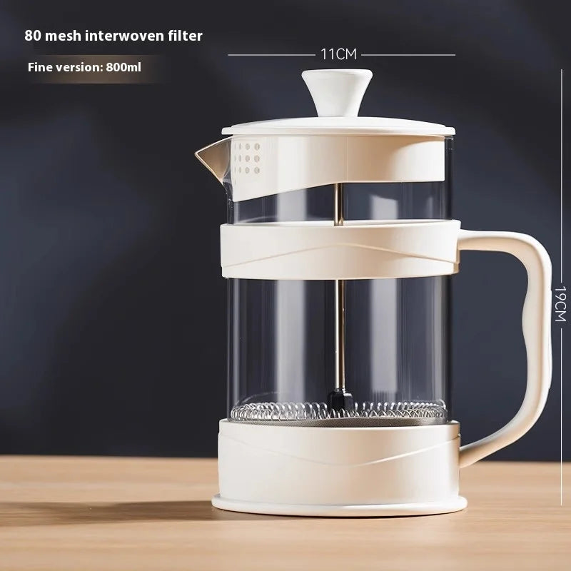 Gananxi mão imprensa cafeteira multi-função filtro cafeteira caseira fabricação de café filtro de chá pote de fermentação fria Kasa & Pet