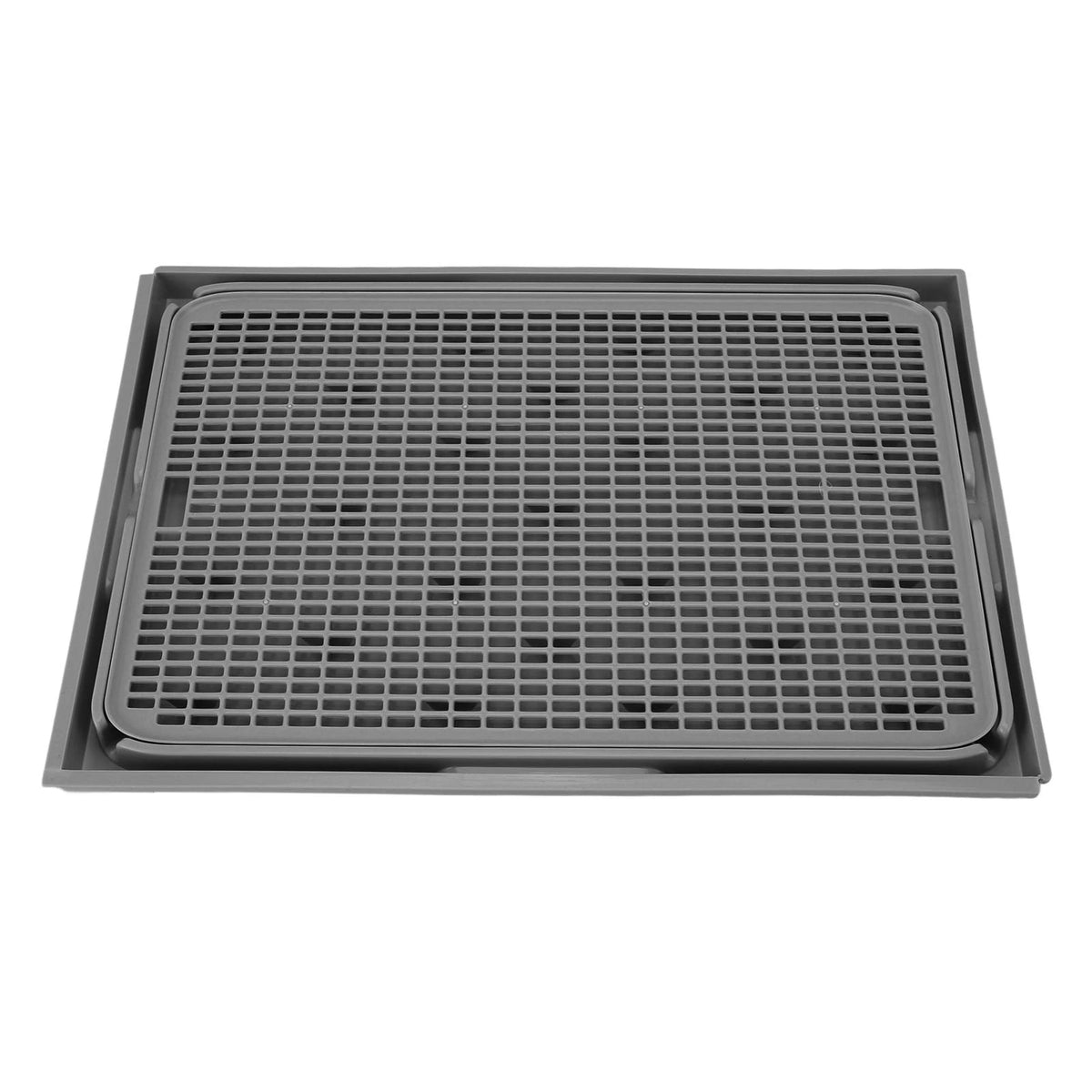 Tapete para caixa de areia de gato, 41x28x2cm, plástico espaçoso, camada dupla, lavável, coletor de areia para gatos, com fundo antiderrapante, suprimentos para animais de estimação