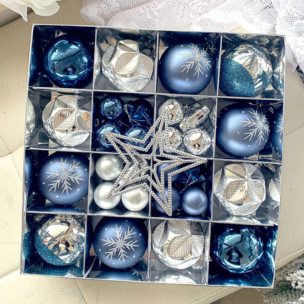 Bolas de natal ornamento conjunto árvore de natal pendurado pingente 2024 decoração de natal para casa presente de ano novo decorações navidad
