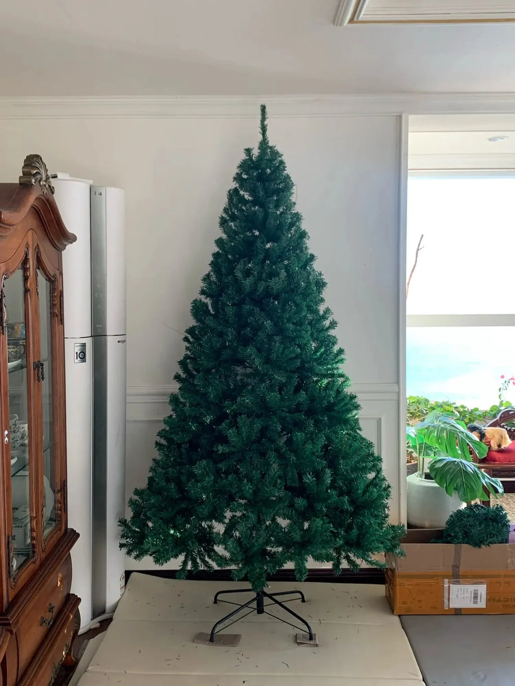 Ano novo noel navidad presente 180cm árvore de natal artificial cedro abeto pinho pvc árvores de natal casa decorações de natal