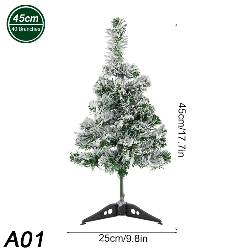 45/60cm artificial pvc árvore de cedro de natal abeto pinho para casa ano novo árvores de natal decoração de natal noel navidad presente