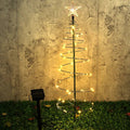 Natal luz solar led luminosa árvore de natal ornamento ao ar livre à prova dwaterproof água lâmpada decorativa corda festival decorações do jardim