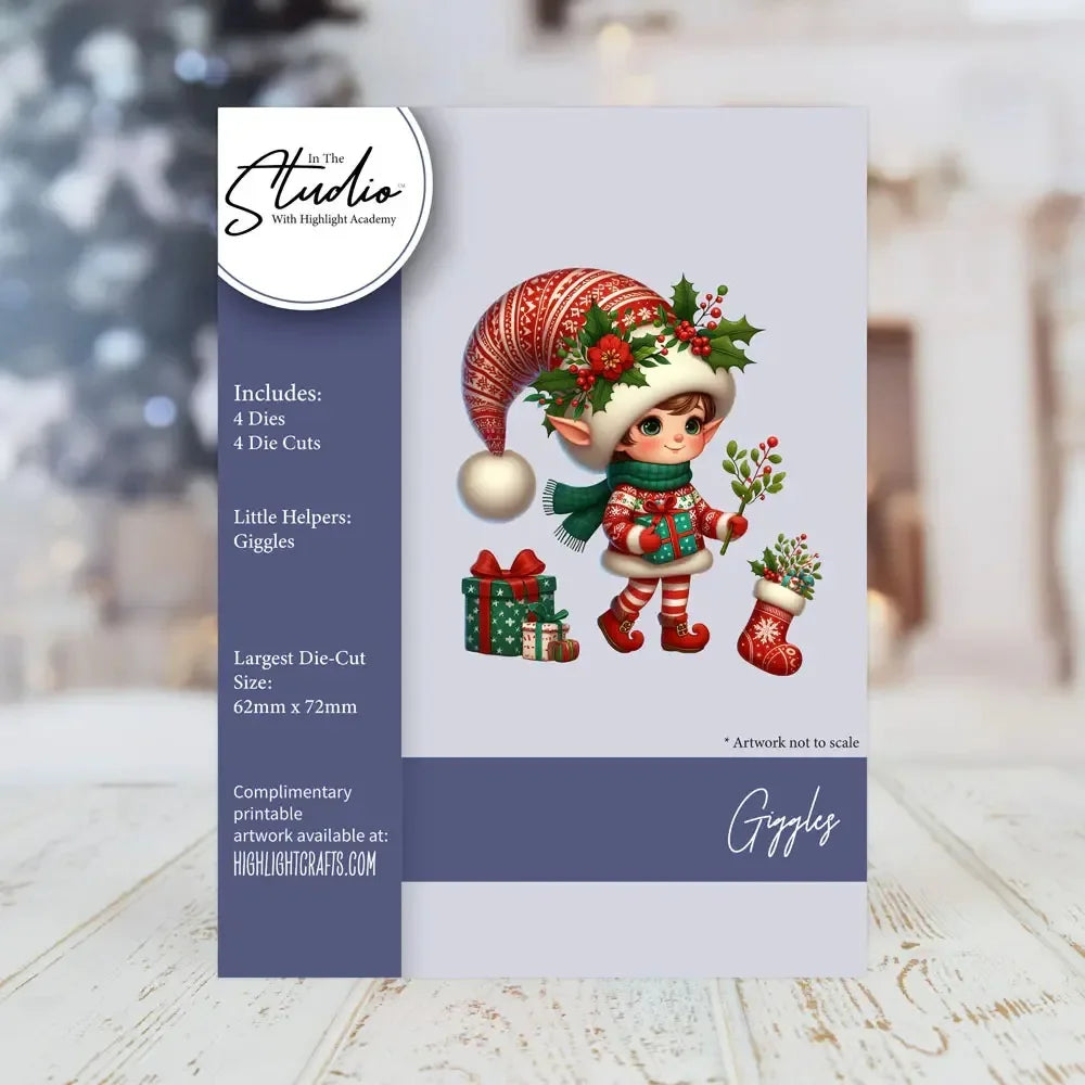 Cortador de Metal e Estêncil para Papel DIY de Álbum de Fotos com Temas de Natal: Brilho Cintilante, Confetes, Raminhos e Bagas