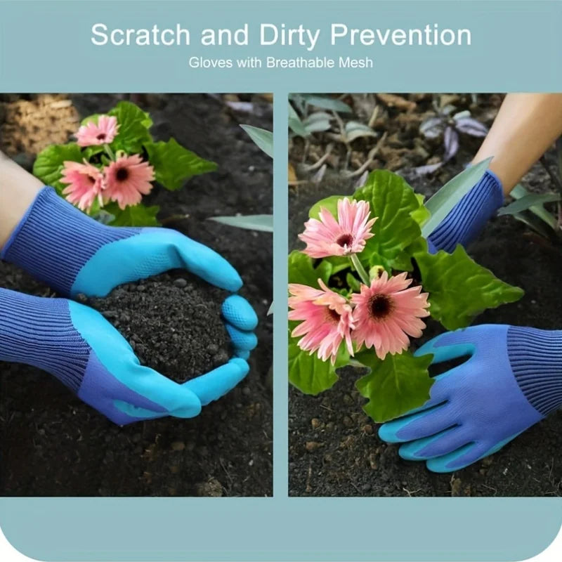 Conjunto de 7 Peças de Ferramentas de Jardinagem em Metal Durável com Aço Inoxidável Resistente à Ferrugem e Liga de Alumínio, Adequado para Cuidados com a Jardinagem