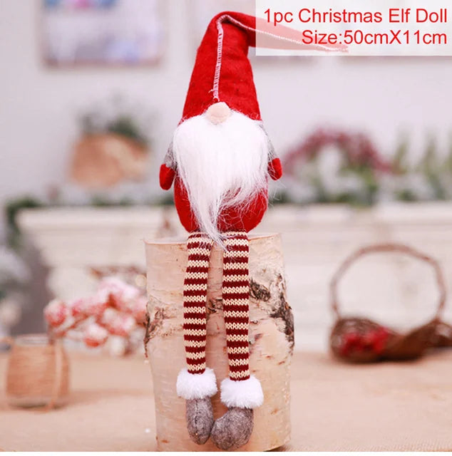 Ornamentos de boneca de natal feliz natal decorações para casa 2025 decoração de natal presentes navidad natal noel decoração de ano novo 2026 presentes