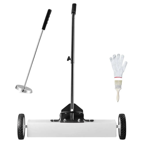24-Inch Telescoping Magnetic Separator Wheels Adjustable Handle 50 Lbs Capacity Magnetic Pickup Tool for Convenient Tool Storage