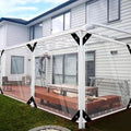 Encerado Plástico com Ilhós para Móveis de Jardim, Transparente, Impermeável, PVC, Estufa de Plantas, Pet Hutch, Telhado Coberto, Impermeável