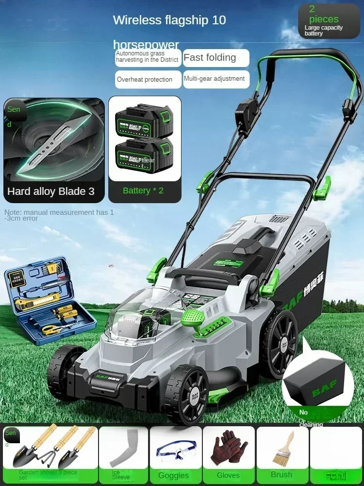 Novo cortador de grama elétrico com alta potência para jardins pequenos e uso doméstico multifuncional