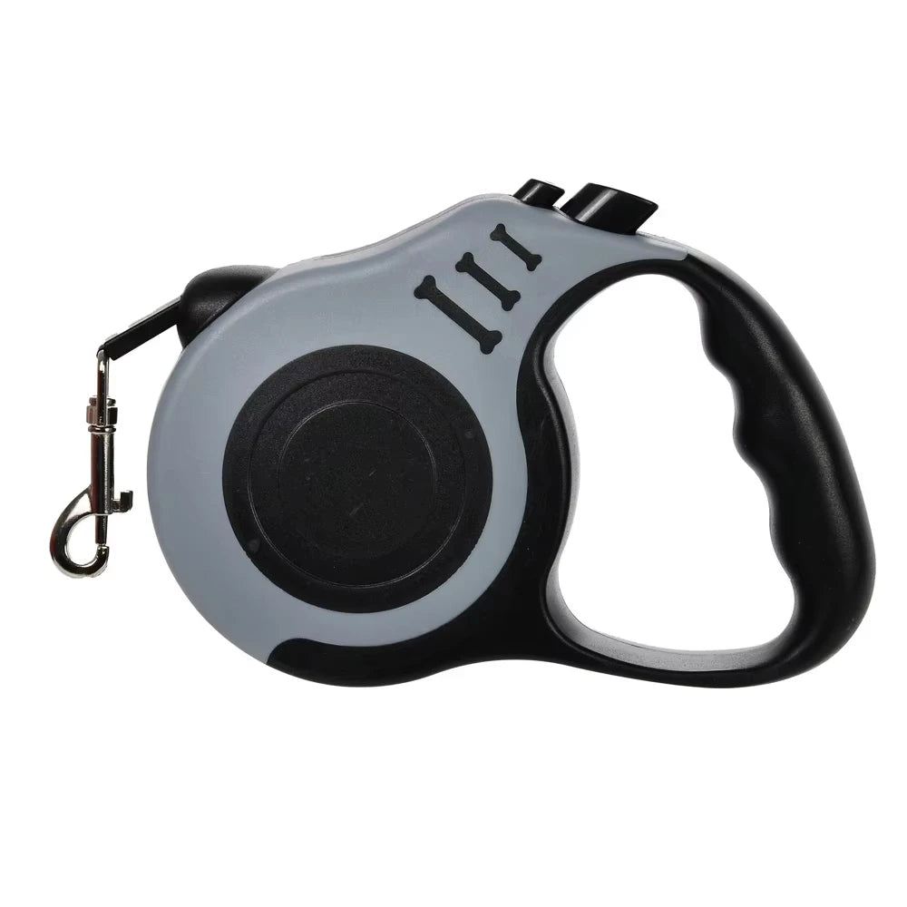 Coleira Retrátil para Cães 3m 5m Automática com Trava de Segurança em Nylon para Cães de Porte Médio, Grande e Pequeno para Caminhadas ao Ar Livre, Trilhas e Viagens