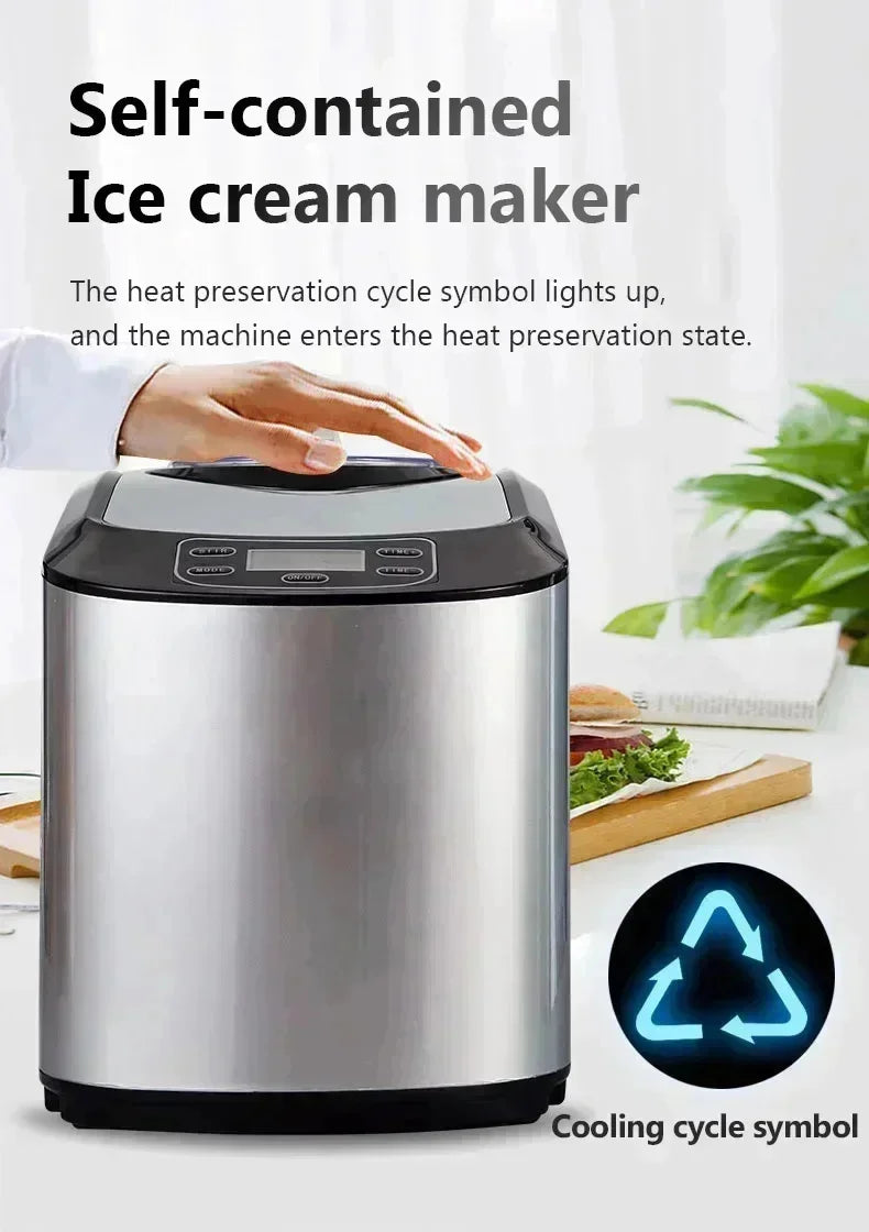 220v 140w inteligente automático comercial máquina de sorvete macio duro termostato ajustável manter frio máquina de gelato doméstico