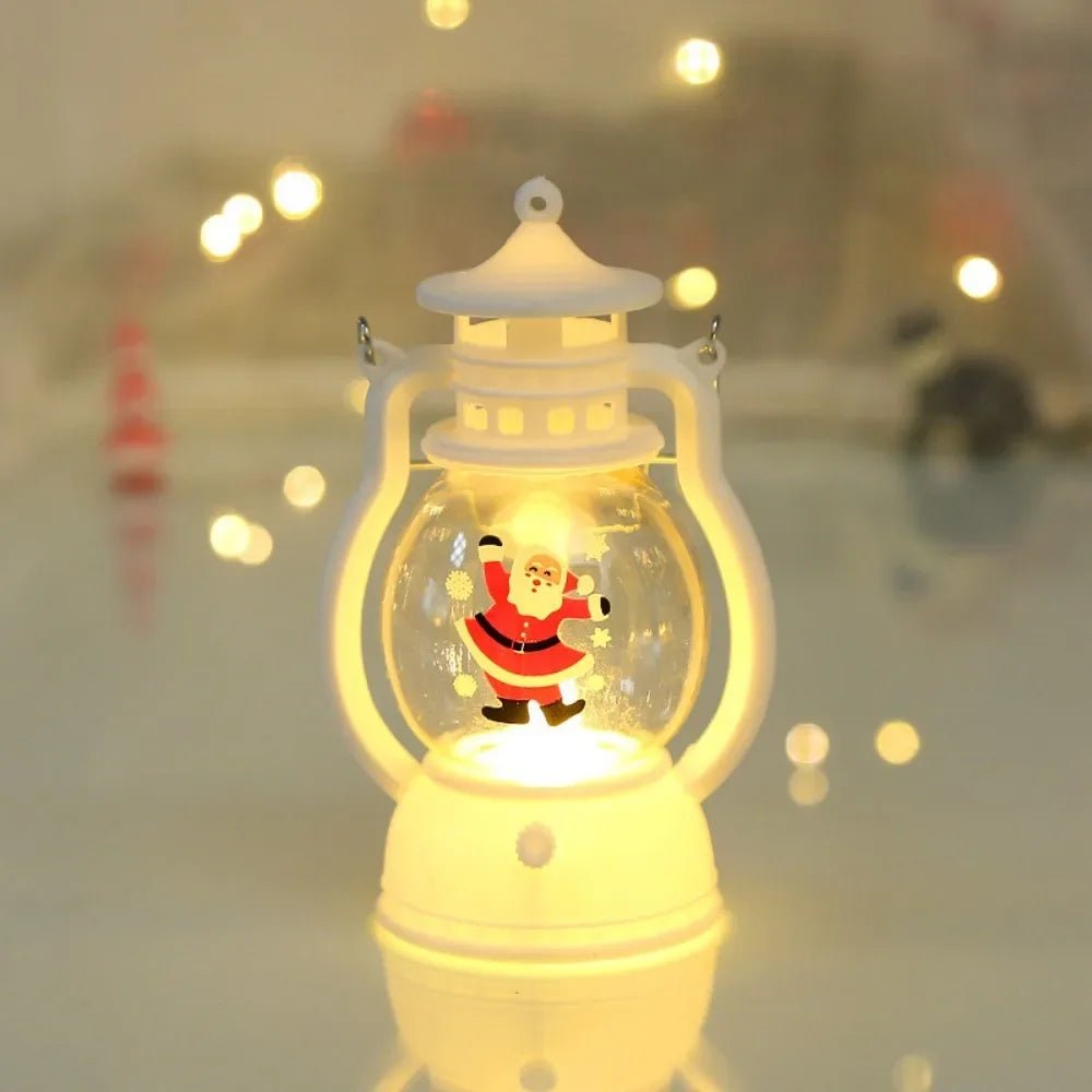 Lanterna de Natal com Luzes LED, Decoração Portátil do Papai Noel, Lâmpada a Óleo, Ornamentos de Mesa, Luz de Cavalo Brilhante, Presentes de Natal - Kasa & Pet