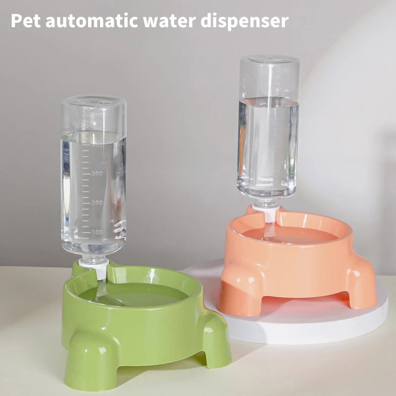 Garrafa de água para animais de estimação, alimentação automática de água para uma única tigela de água potável, filhote de cachorro, gato, dispensador de tigela, suprimentos para animais de estimação