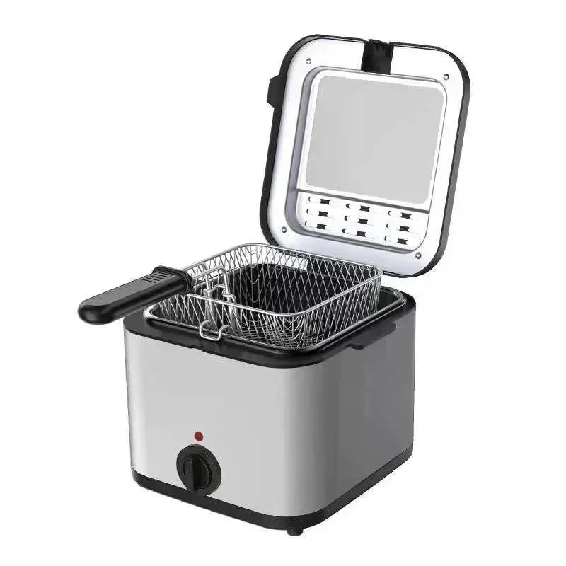 110v 220v 1000w 2.5l casa multi funcional fritadeira elétrica óleo batatas fritas asas de frango lanche máquina