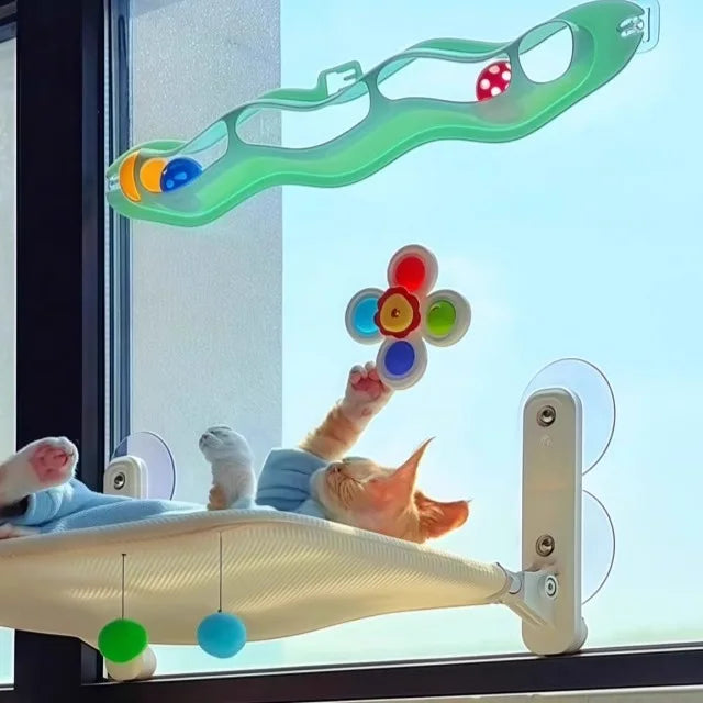 3 peças de brinquedos de banheiro para gatos, brinquedos giratórios de dedo, brinquedos giratórios com ventosa de animais de desenho animado para banho e natação, brinquedos antiestresse, chocalho para gatos, presente pa