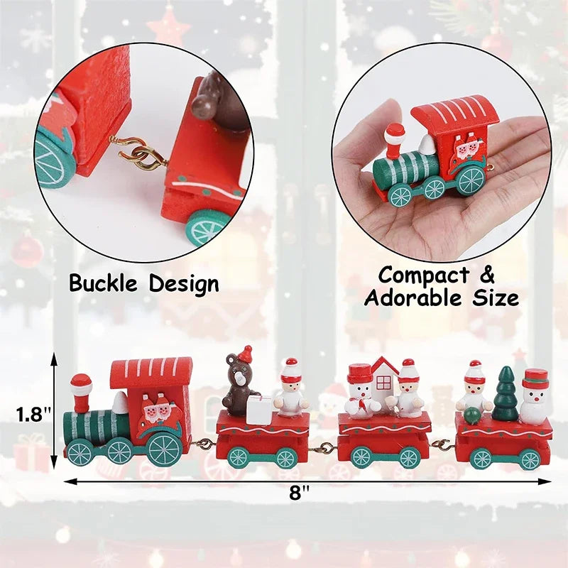 Decorações de Natal: Trem, Enfeites para Árvore de Natal, Decoração para Festas e Casa, Ano Novo 2026, Presente de Natal, Adereços para Vitrine