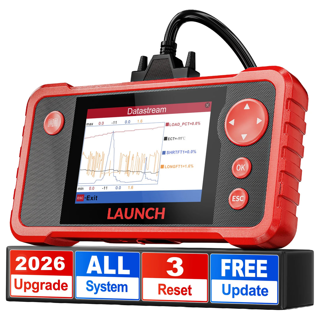 2026 NOVO LANÇAMENTO X431 CRP123 V2.0 Scanner Automotivo OBD2 para Diagnóstico de Motor/ABS/SRS/Transmissão, Ferramenta de Análise com 3 Funções de Redefinição