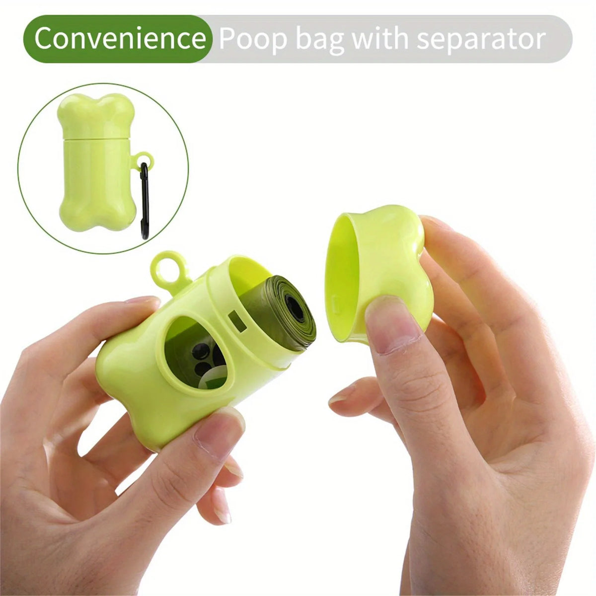 8 Rolos de Sacos Biodegradáveis para Cocô de Cachorro, à Prova de Vazamentos, Sem Perfume, Sacos de Lixo para Cães, Material de Amido de Milho de Alta Qualidade