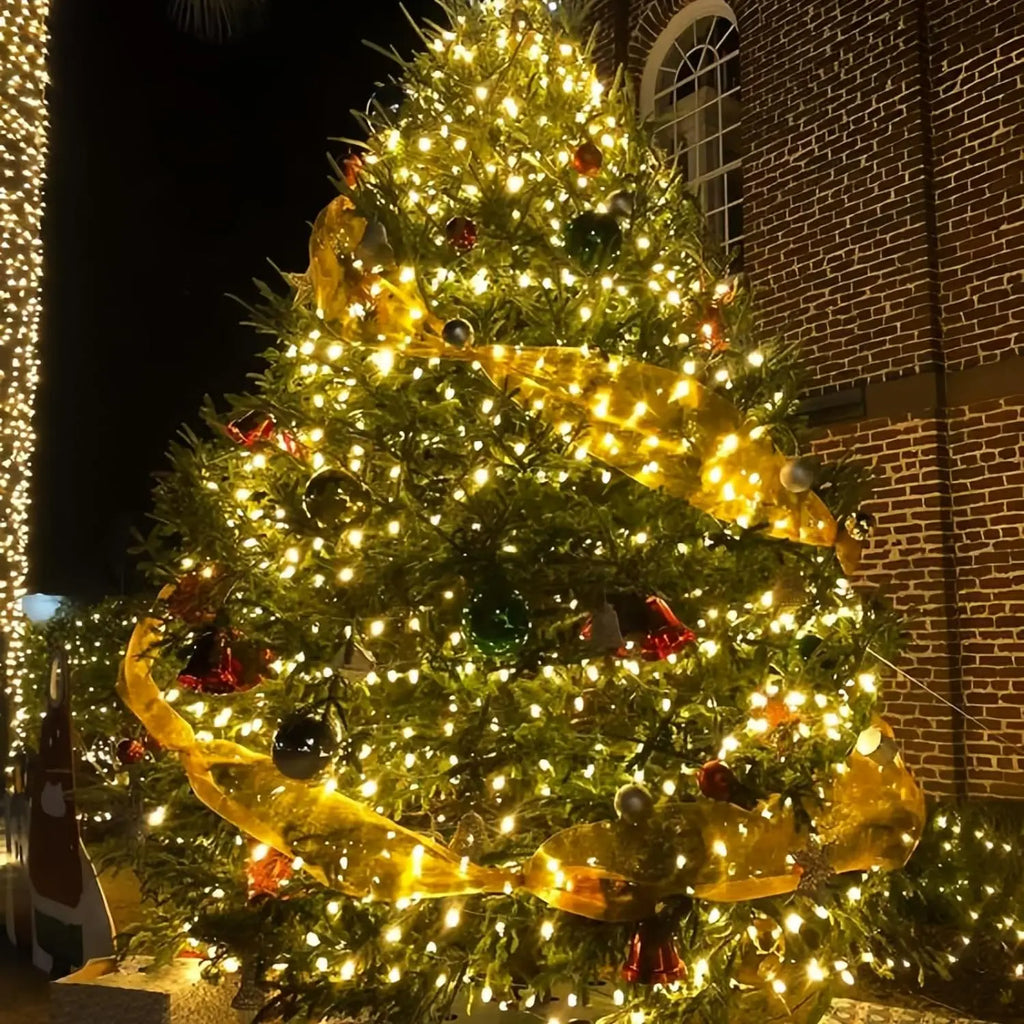 Luzes de corda solares LED 300LED 8 modos movidos a energia solar luzes de Natal ao ar livre à prova d'água estrelado luzes de fadas de Natal