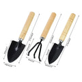 Mini Kit Jardinagem com Rake Trowel e Pá, Garden Tool Set, Plantas Suculentas e Cultivo do Solo