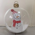 Bola Decorativa Inflável de Natal 60cm, Bolas Gigantes Grandes de PVC para Exteriores, Decorações para Árvore de Natal, Bola de Brinquedo Sem/Com Luz
