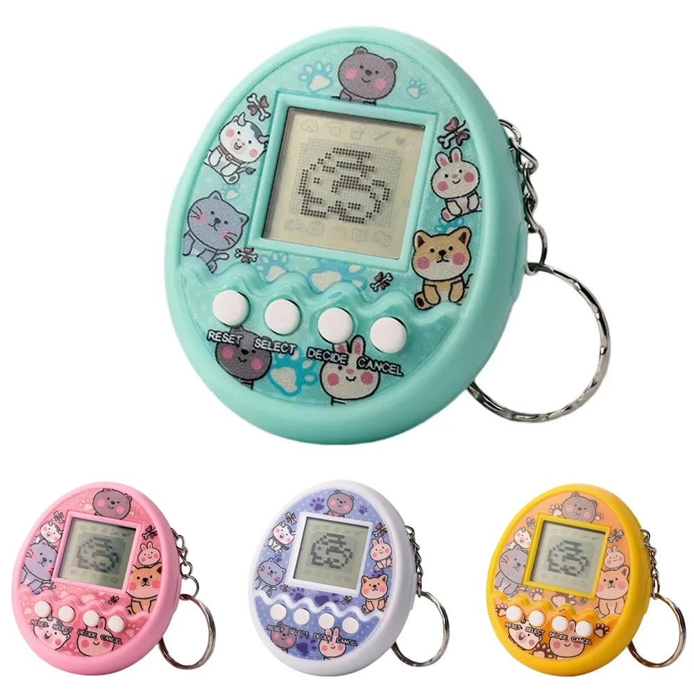 Brinquedos eletrônicos de animais virtuais em russo, alemão, espanhol, polonês, animais digitais para crianças, pixel