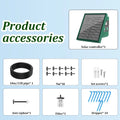Sistema de irrigação solar, sistema de rega automático com 300 programas de rega, kit de rega para jardim com mangueira de 10m e 10 pontas de gotejamento, etc., adequado para vegetais/plantas em vasos/árvores frutíferas