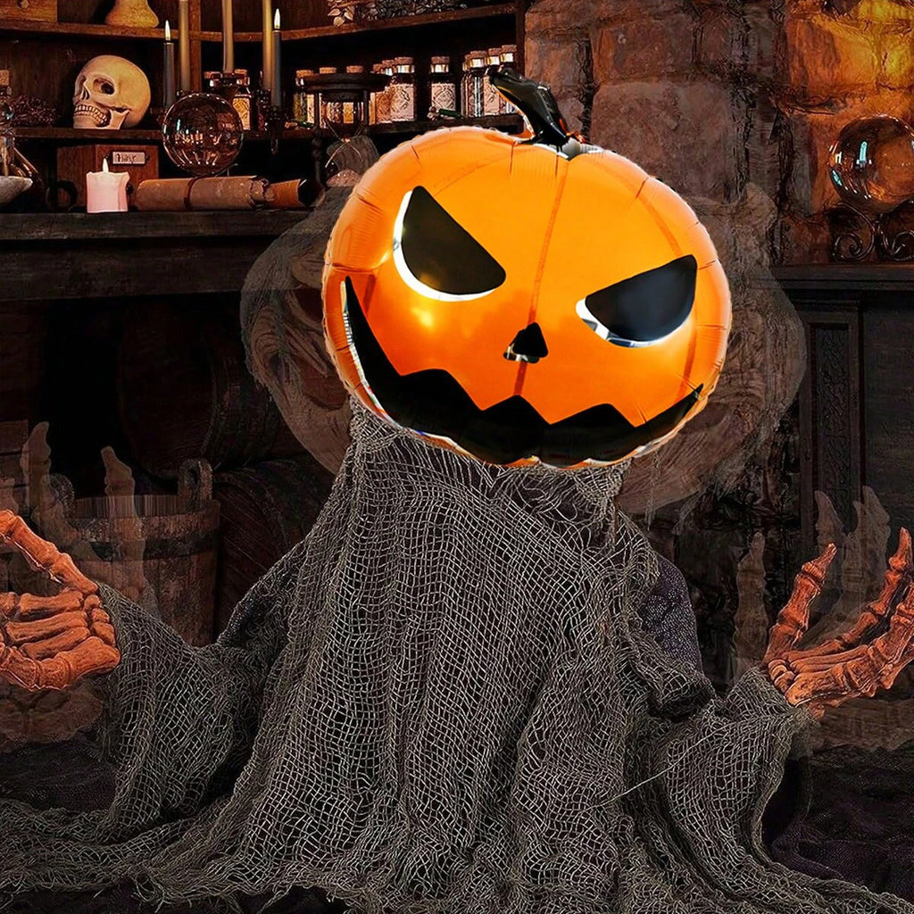 Balão de Halloween em Forma de Abóbora Gigante Jack O Lantern, Decoração de Festa para Crianças e Adultos, Casa Assombrada, Trick Or Treat, Eventos de Outono
