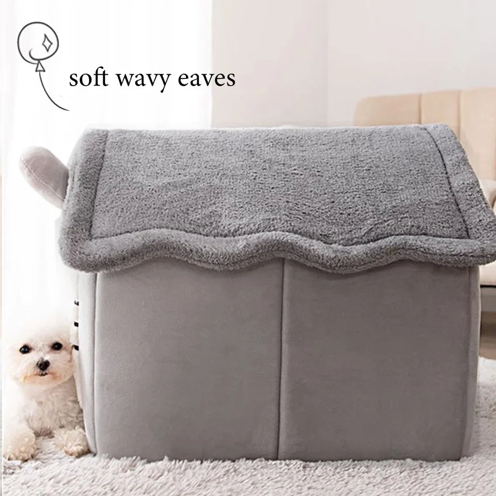 Casas dobráveis para cães e gatos pequenos e médios, colchões, produtos para animais de estimação, cestos para cachorros, canil de inverno