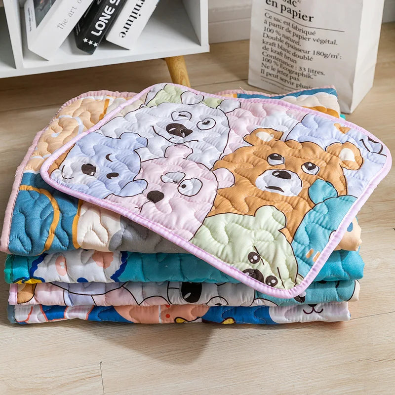 Tapete antiderrapante para animais de estimação, tapete para dormir especial de algodão para gatos, verão, confortável e respirável, produtos para animais de estimação