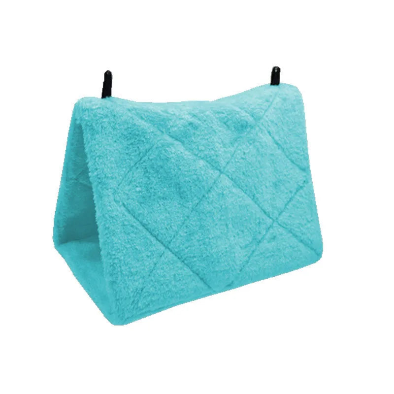 Inverno pet pássaro papagaio gaiolas quente pelúcia rede cabana tenda cama pendurado caverna para dormir e incubação acessórios de pássaros
