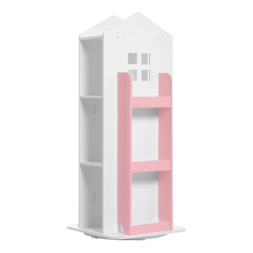 【Breeins】Madre de casa infantil, estante rotativa, livros, brinquedos, organizador de armazenamento, prateleira, armário, decoração de casa