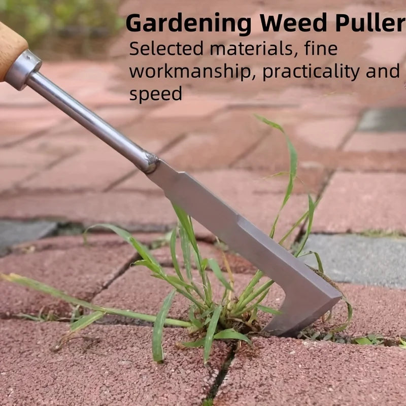 Ferramenta de Aço Inoxidável para Remoção de Ervas Daninhas, Ferramenta Manual de Jardim Multiuso em Formato L, Usada para Limpeza de Ervas Daninhas em Jardins, Terraços e Caminhos