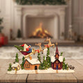 Natal vila casa estatueta coleção decoração de natal mesa decoração para mesa quarto feriado gabinete festa