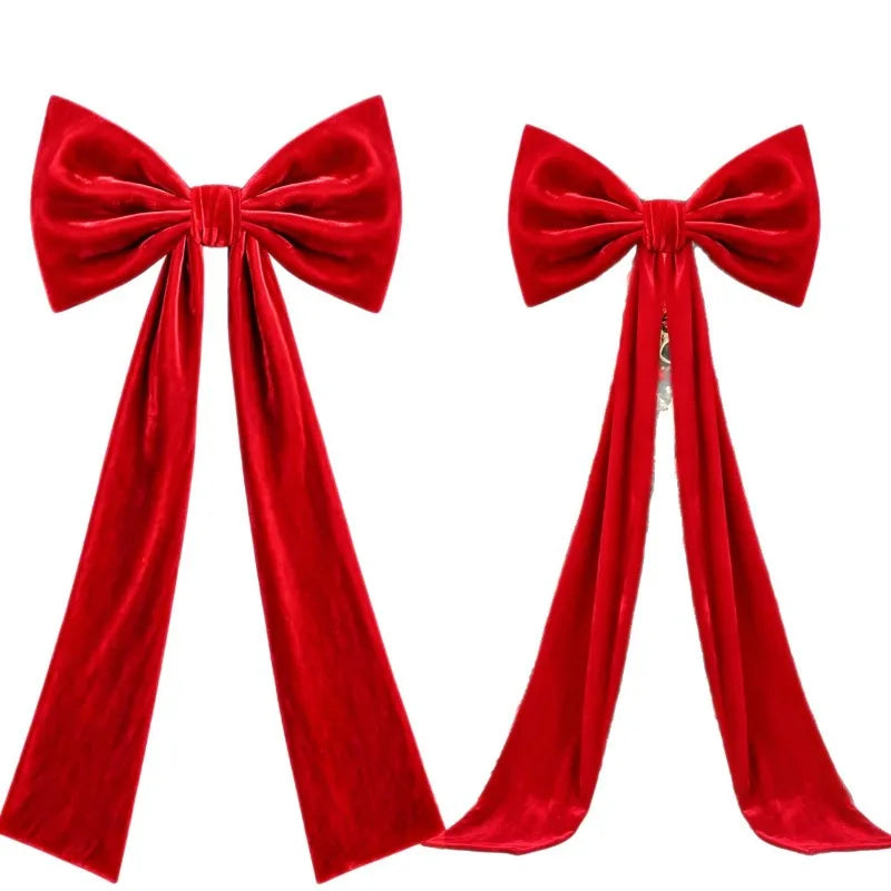 Laço Decorativo para Árvore de Natal, Laço para Topo de Árvore, Enfeite de Natal Suspenso, Guirlanda, Suprimentos para Decoração de Casamento