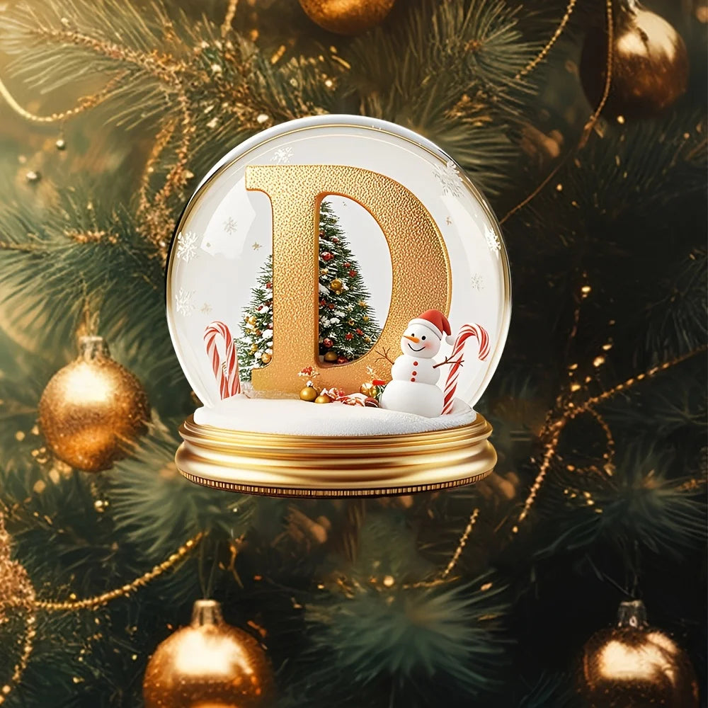 Decorações de árvore de natal letras mistas ornamento de mesa família retrato decoração fazenda férias decoração de mesa acrílico