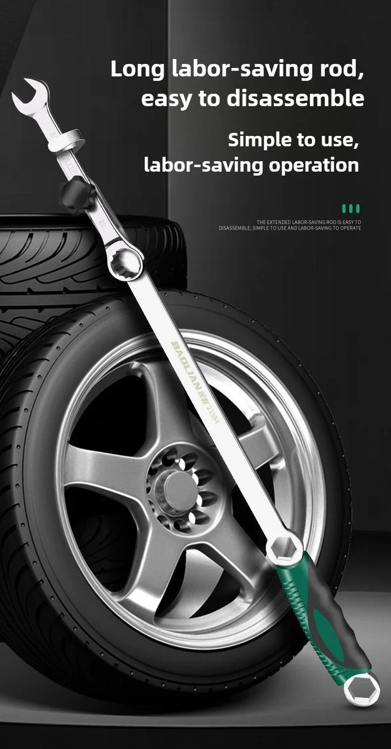 Extensor de Chave de Boca 40/50cm, Barra de Extensão para Chave de Boca, Ferramenta de Extensão de Catraca, Amplificador de Torque que Economiza Esforço para Locais de Difícil Acesso