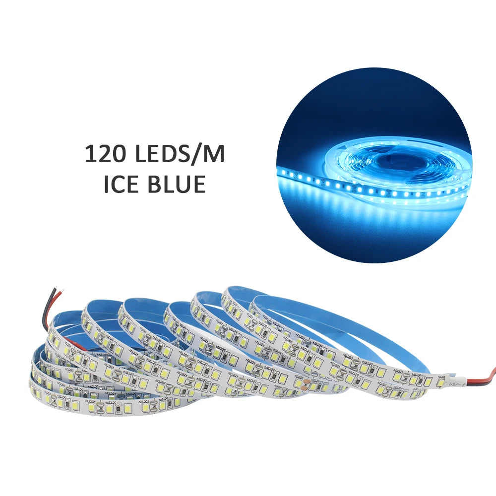 12v tira conduzida smd 2835 1m 2m 3m 4m 5m led listra fita de luz 120led/m 240led/m branco quente fita flexível decoração para casa luz Kasa & Pet
